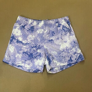 Columbia Women’s Super Backcast Water Shorts Violet Seafoam Floral Size Medium